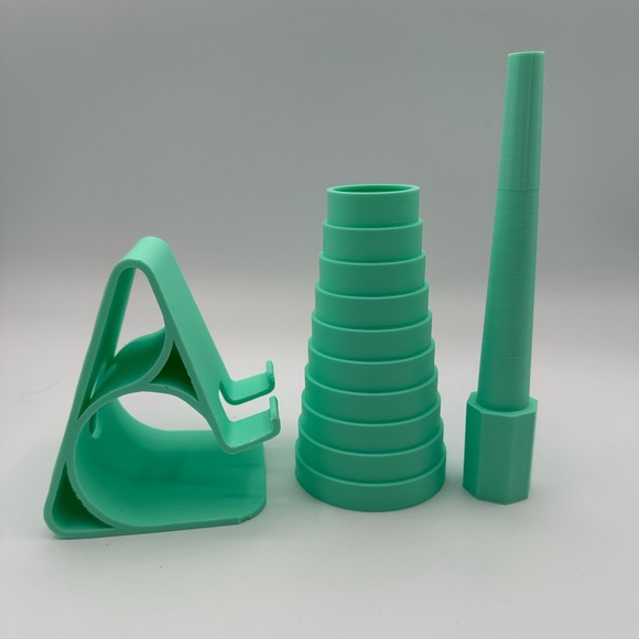 3 piece set:  Bracelet & Ring Sizer Set & Cell Phone Stand - custom color - Picture 2 of 6